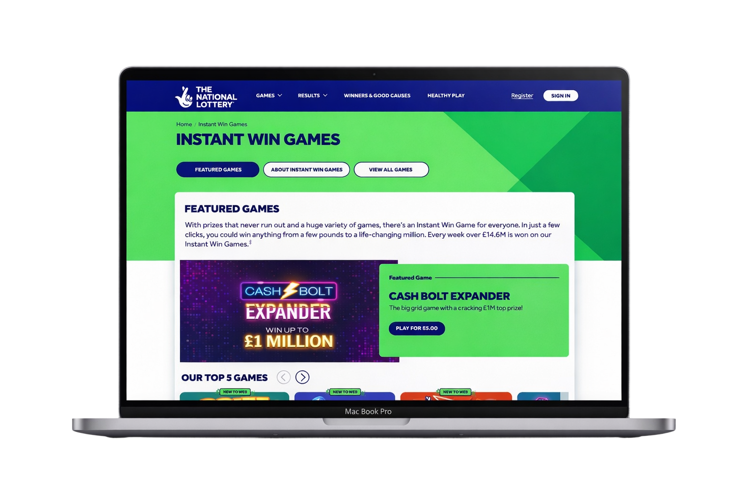 The National Lottery project preview
